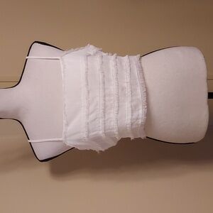 Wild Honey Elegant Cropped Camisole Blouse With Fringe Detail